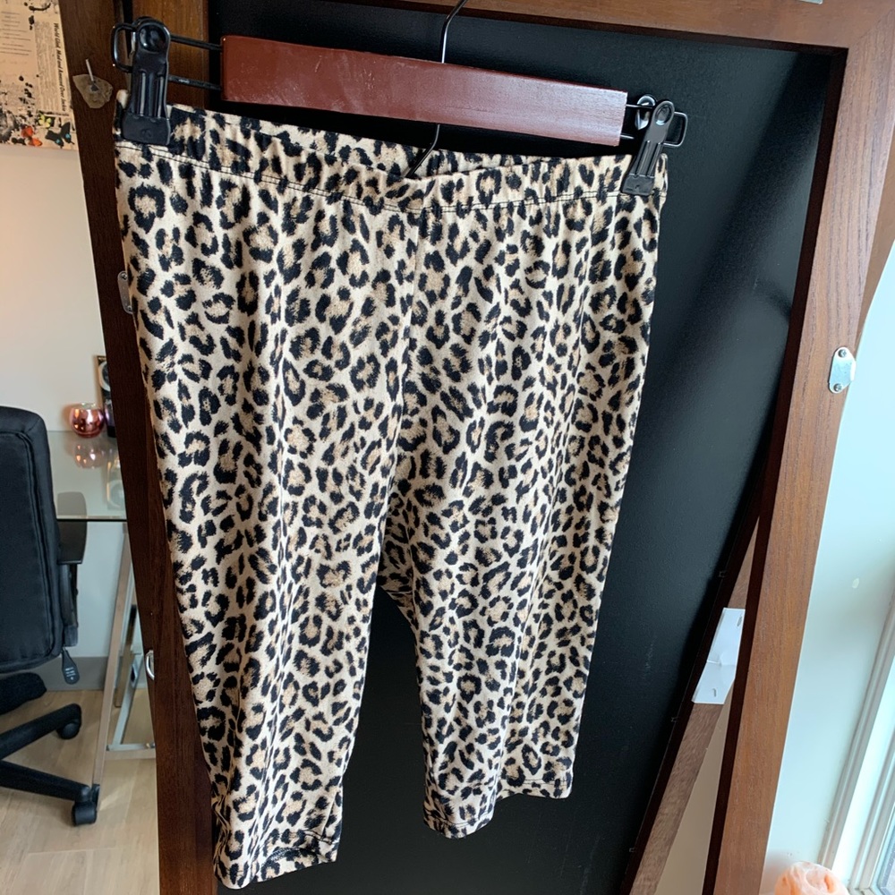 Leopard Print Biker Shorts